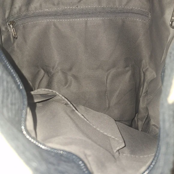 A Woman's Black Corduory Tote Bag By Prite** - Picture 5 of 7